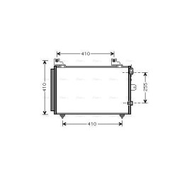AVA AC Condenser AVA QUALITY COOLING DU5056D OE Ref 8846087407