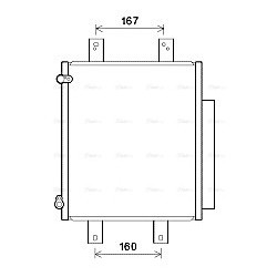 AVA AC Condenser AVA QUALITY COOLING DU5075D OE Ref 88450B1010