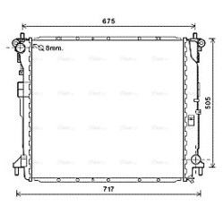 AVA Radiator AVA QUALITY COOLING DW2103 OE Ref 2131021150