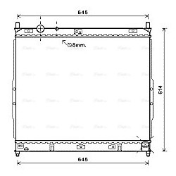 AVA Radiator AVA QUALITY COOLING DW2122 OE Ref 2131008151