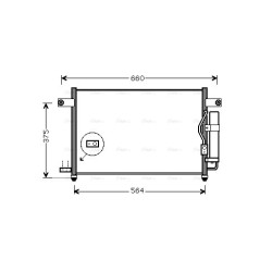 AC Condenser AVA QUALITY COOLING DW5049D OE Ref 96539632