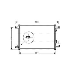 AVA AC Condenser AVA QUALITY COOLING DW5061D OE Ref 96539634