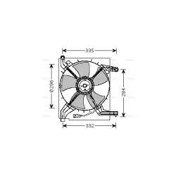 AVA Radiator Fan AVA QUALITY COOLING DW7506 OE Ref 96181889