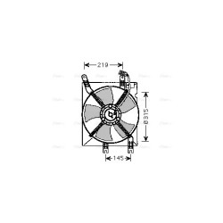 Radiator Fan AVA QUALITY COOLING DW7508 OE Ref 96553377