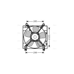AVA Radiator Fan AVA QUALITY COOLING DW7509 OE Ref 96553364