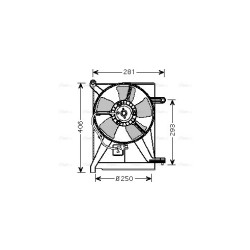 AVA Radiator Fan AVA QUALITY COOLING DW7510 OE Ref 93747010
