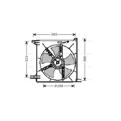Radiator Fan AVA QUALITY COOLING DW7513 OE Ref 96144976
