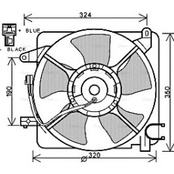 Radiator Fan AVA QUALITY COOLING DW7519 OE Ref 96395500