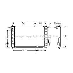 AVA Radiator AVA QUALITY COOLING DWA2046 OE Ref P96322941