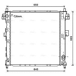 AVA Radiator AVA QUALITY COOLING DWA2123 OE Ref 21310-09151