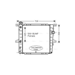 AVA Radiator AVA QUALITY COOLING FD2026 OE Ref F87H8005KA