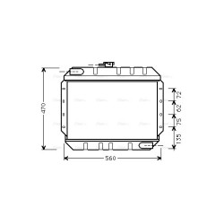 AVA Radiator AVA QUALITY COOLING FD2065 OE Ref 82VB8005BA