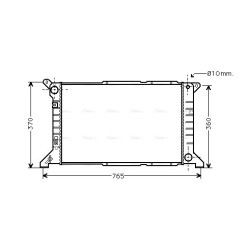 AVA Radiator AVA QUALITY COOLING FD2204 OE Ref 7045714