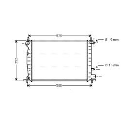 AVA Radiator AVA QUALITY COOLING FD2219 OE Ref 1098807