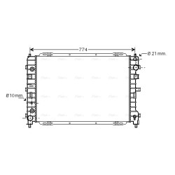 AVA Radiator AVA QUALITY COOLING FD2346 OE Ref 4135737