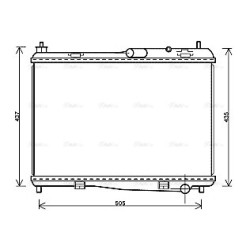 AVA Radiator AVA QUALITY COOLING FD2440 OE Ref 1523440