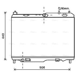 Radiator AVA QUALITY COOLING FD2442 OE Ref 1522383