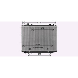 Radiator AVA QUALITY COOLING FD2664 OE Ref 1484186