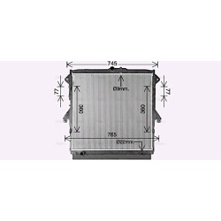 AVA Radiator AVA QUALITY COOLING FD2667 OE Ref 1726089