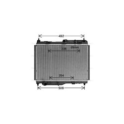 Radiator AVA QUALITY COOLING FD2681 OE Ref 2088146