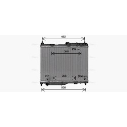 AVA Radiator AVA QUALITY COOLING FD2683 OE Ref 2101513