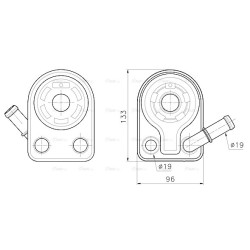 Engine Oil Cooler AVA QUALITY COOLING FD3701 OE Ref DS7G6B856AA