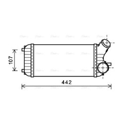 AVA Intercooler AVA QUALITY COOLING FD4472 OE Ref 1697476