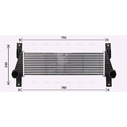 AVA Intercooler AVA QUALITY COOLING FD4655 OE Ref 1725623