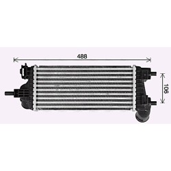 Intercooler AVA QUALITY COOLING FD4662 OE Ref 2026747 AVA QUALITY COOLING