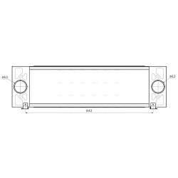 AVA Intercooler AVA QUALITY COOLING FD4704 OE Ref 4967772