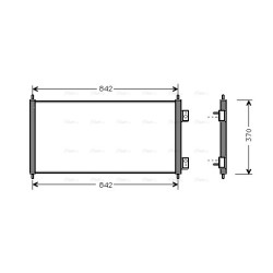 AVA AC Condenser AVA QUALITY COOLING FD5303 OE Ref 1671707