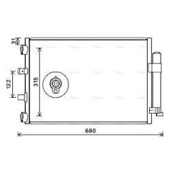 AC Condenser AVA QUALITY COOLING FD5487D OE Ref 1798139