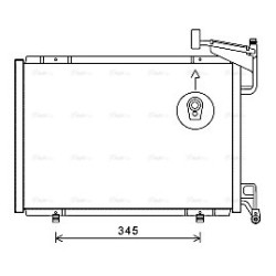 AC Condenser AVA QUALITY COOLING FD5592 OE Ref 1763694