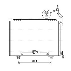 AC Condenser AVA QUALITY COOLING FD5610 OE Ref 1755480