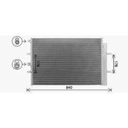 AVA AC Condenser AVA QUALITY COOLING FD5675D OE Ref BK2119710AB