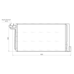 AC Condenser AVA QUALITY COOLING FD5705D OE Ref 2010808