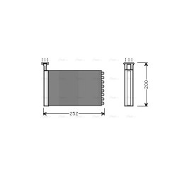 AVA Heater Matrix AVA QUALITY COOLING FD6164 OE Ref 6851006