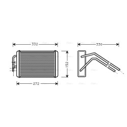 AVA Heater Matrix AVA QUALITY COOLING FD6291 OE Ref 1113756