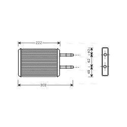Heater Matrix AVA QUALITY COOLING FD6353 OE Ref YL8H18476AA