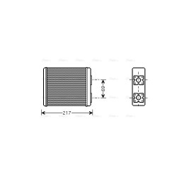 AVA Heater Matrix AVA QUALITY COOLING FD6362 OE Ref 1958244