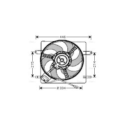 AVA Radiator Fan AVA QUALITY COOLING FD7515 OE Ref 1028686