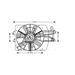 AVA Radiator Fan AVA QUALITY COOLING FD7518 OE Ref 1028322