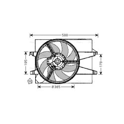 Radiator Fan AVA QUALITY COOLING FD7542 OE Ref 1337583