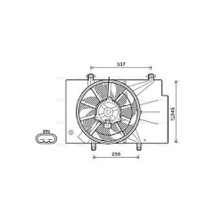 Radiator Fan AVA QUALITY COOLING FD7557 OE Ref 1541279