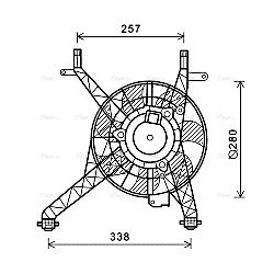 AVA Radiator Fan AVA QUALITY COOLING FD7558 OE Ref 1541277