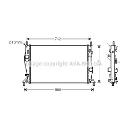 AVA Radiator AVA QUALITY COOLING FDA2596 OE Ref 1555681