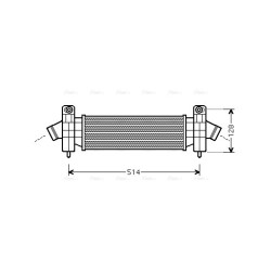 AVA Intercooler AVA QUALITY COOLING FDA4341 OE Ref 1148896