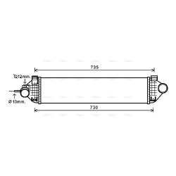 Intercooler AVA QUALITY COOLING FDA4473 OE Ref 1715727