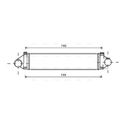 Intercooler AVA QUALITY COOLING FDA4494 OE Ref 1540035