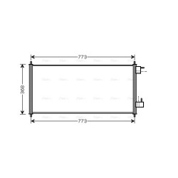 AVA AC Condenser AVA QUALITY COOLING FDA5361 OE Ref 2T1H 19710 AB